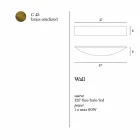 Wandlamp in modern design Brass Ø47xh.8xsp.8 cm Blandine Viadurini