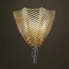 Amberkleurige Venetië glazen wandlamp Made in Italy - Fabiana Viadurini