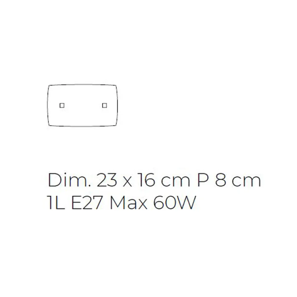 Handgeblazen parelmoer glazen wandlamp in Venetië - Chrystal Viadurini