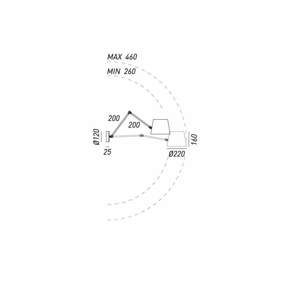 Industrial Reporter Verstelbare wandlamp Il Fanale Viadurini