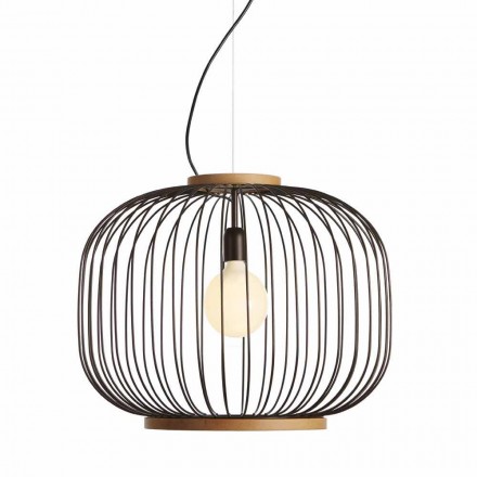 moderne wandlamp Steel Ø48xh.40xL.cavo100 cm Beren Viadurini