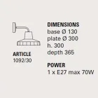 Moderne wandlamp in Toscaanse majolica en messing, Rossi Toscot Viadurini
