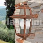 Wandlamp voor klassiek buiten gemaakt in Italië, Kristel aluminium Viadurini