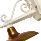 Buitenwandlamp van aluminium en messing Made in Italy - Adela Viadurini