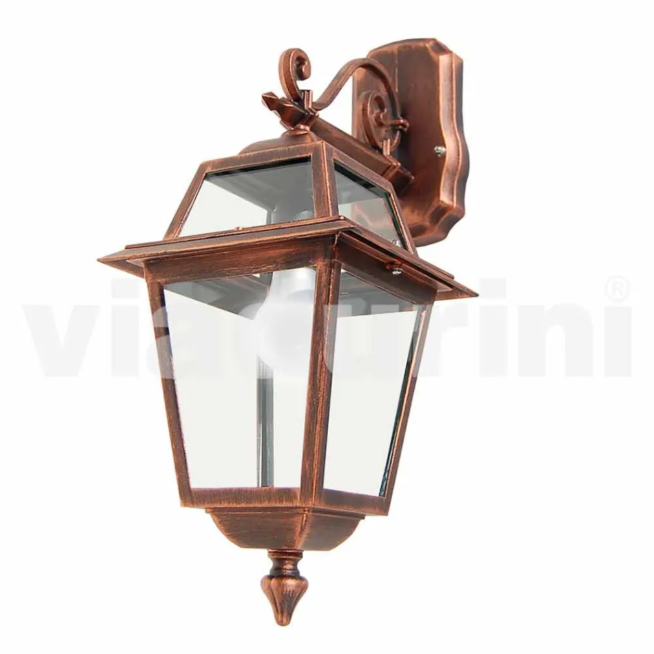 Buitenwandlamp in aluminium gemaakt in Italië, Kristel Viadurini