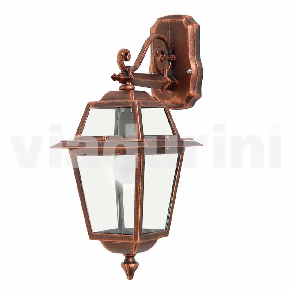 Buitenwandlamp in aluminium gemaakt in Italië, Kristel Viadurini