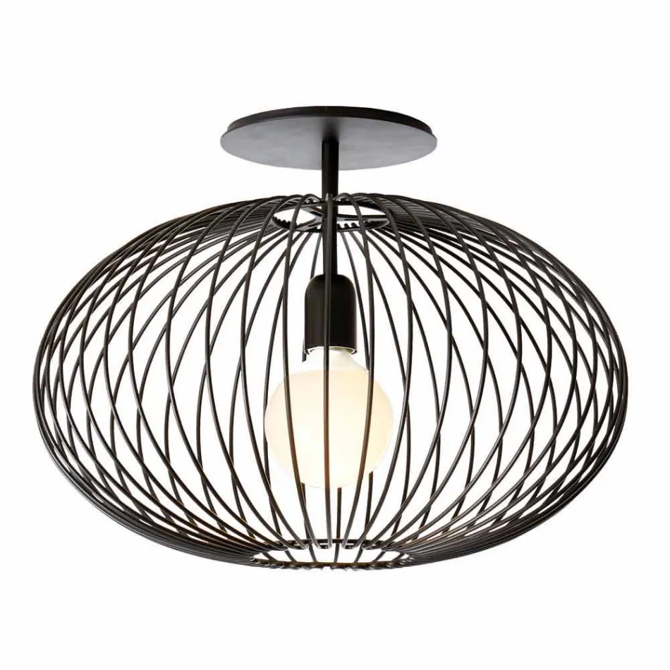 Moderne plafondlamp in gelakt staal, Ø48xH 35 cm, Heila Viadurini