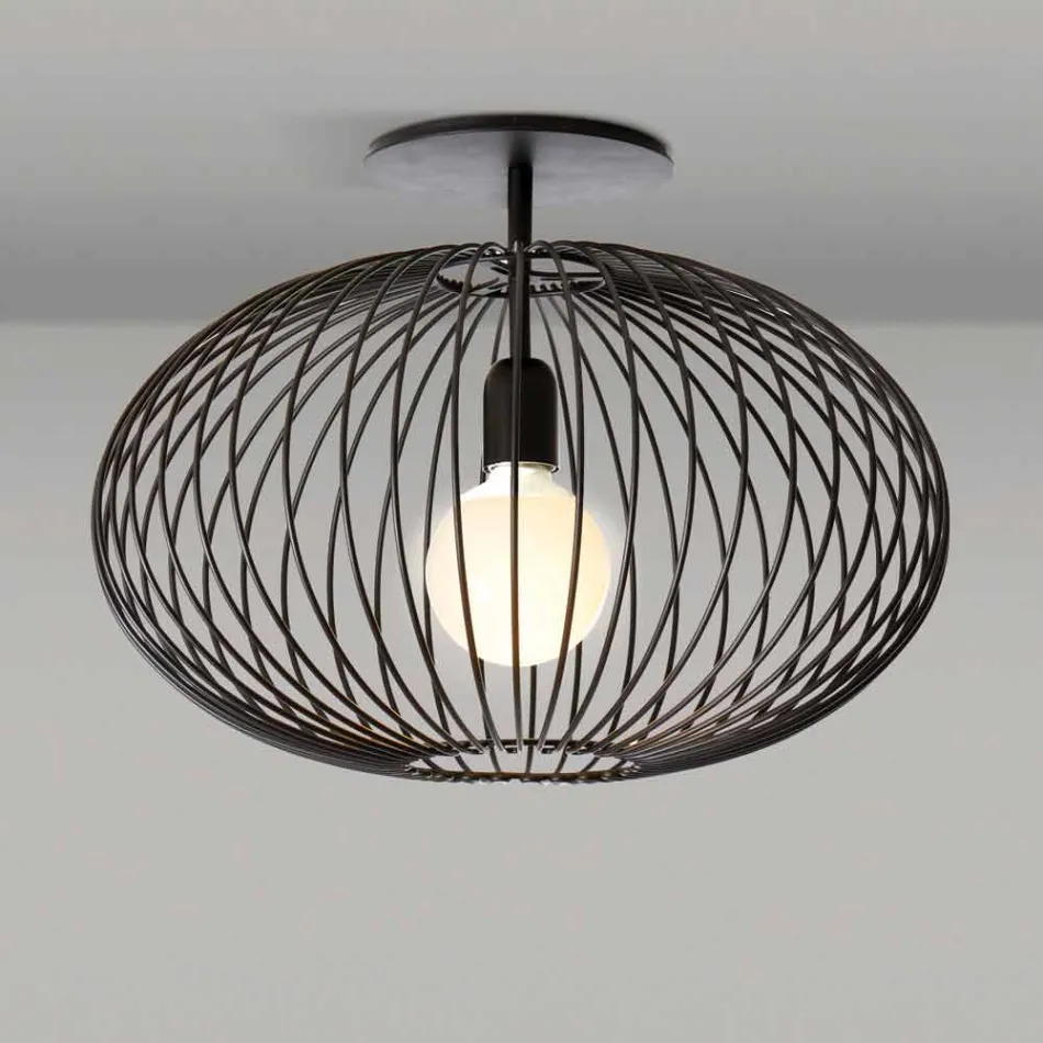 Moderne plafondlamp in gelakt staal, Ø48xH 35 cm, Heila Viadurini