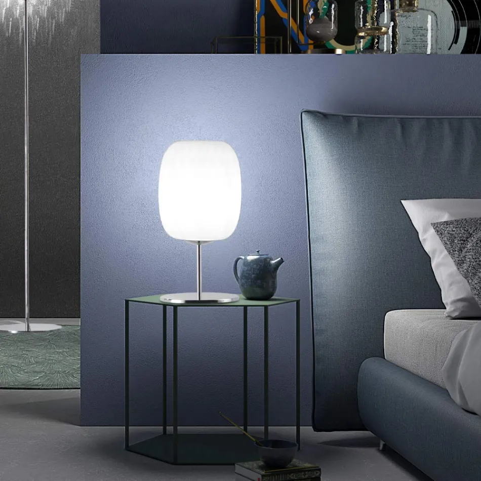 Ambachtelijke tafellamp van geblazen Venetië-glas - Cloe Balloton Viadurini