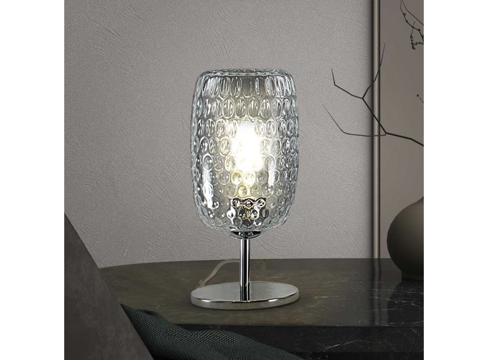 Ambachtelijke tafellamp van geblazen Venetië-glas - Cloe Balloton Viadurini