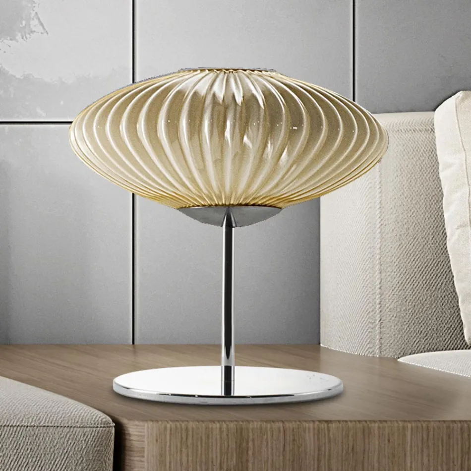 Ambachtelijke tafellamp in handgeblazen glas in Venetië - Dafne Viadurini