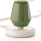 Lage keramische tafellamp in 2 kleuren Made in Italy - Berimbau Viadurini
