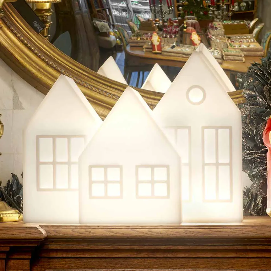 Tafellamp Casette Led Wit of Rood Design Slide Made in Italy - Kolme Viadurini