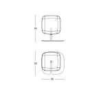 Tafellamp met glanzende metalen structuur Made in Italy - Donatina Viadurini