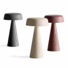 Tafellamp met structuur in polyethyleen Made in Italy - Desmond Viadurini