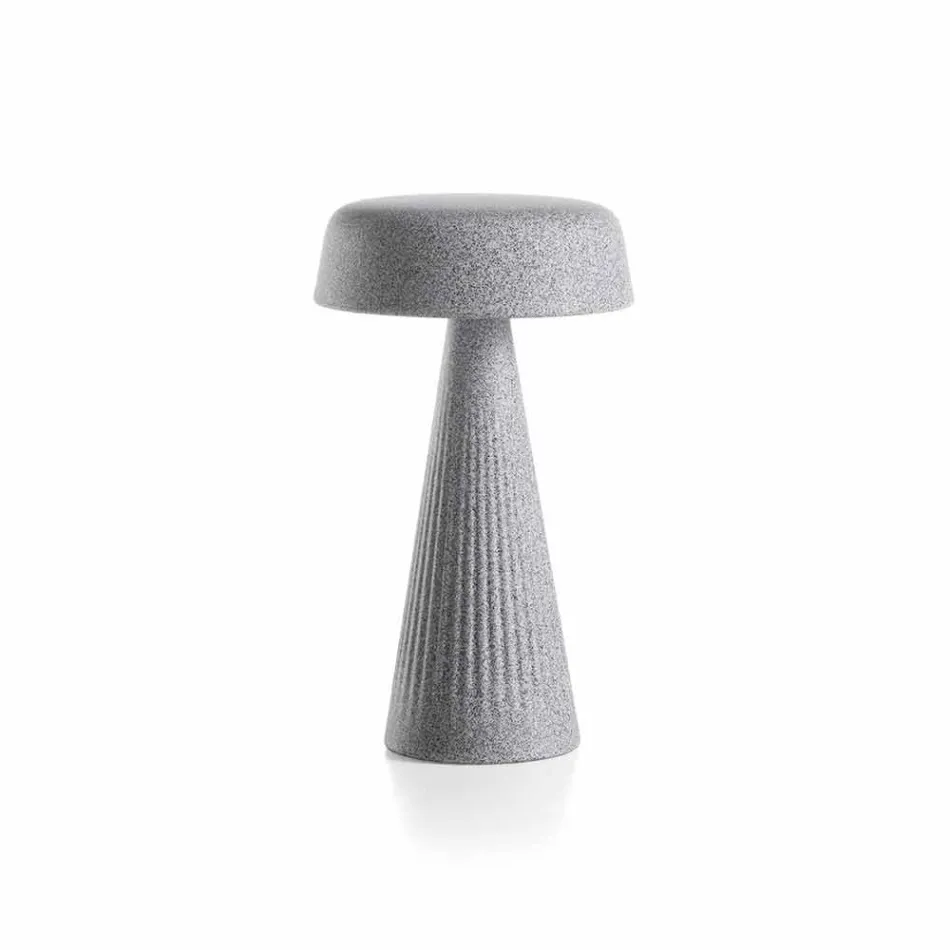 Tafellamp met structuur in polyethyleen Made in Italy - Desmond Viadurini