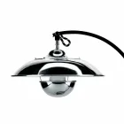 Tafellamp met structuur in eikenhout en metaal Made in Italy - Lumetto Viadurini