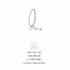 Design tafellamp in zwart aluminium en messing Made in Italy - Norma Viadurini