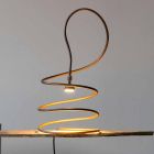 Design tafellamp in koper gepolijst effect Made in Italy - Fusillo Viadurini