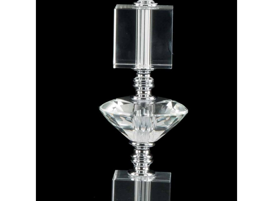 Lamp glas ontwerp en de kristallen tafel Ivy, made in Italy Viadurini