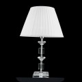 Lamp glas ontwerp en de kristallen tafel Ivy, made in Italy