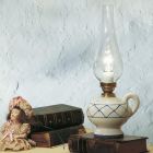 Vintage Design Tafellamp in Handbeschilderd Keramiek - Pompeii Viadurini