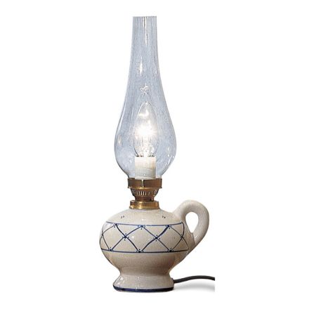 Vintage Design Tafellamp in Handbeschilderd Keramiek - Pompeii Viadurini
