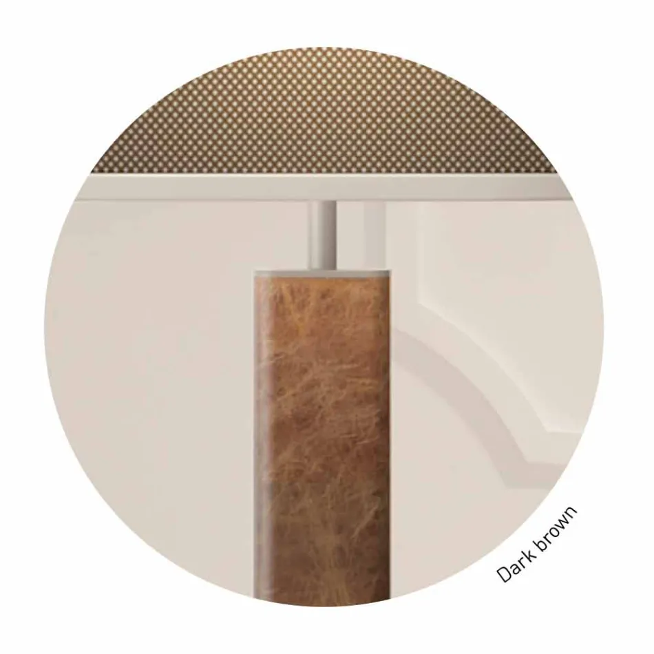 Metalen tafellamp met stoffen lampenkap Made in Italy - Jump Viadurini