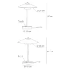 Mira Metalen Tafellamp met Verschillende Afwerkingen Gemaakt in Italië Viadurini