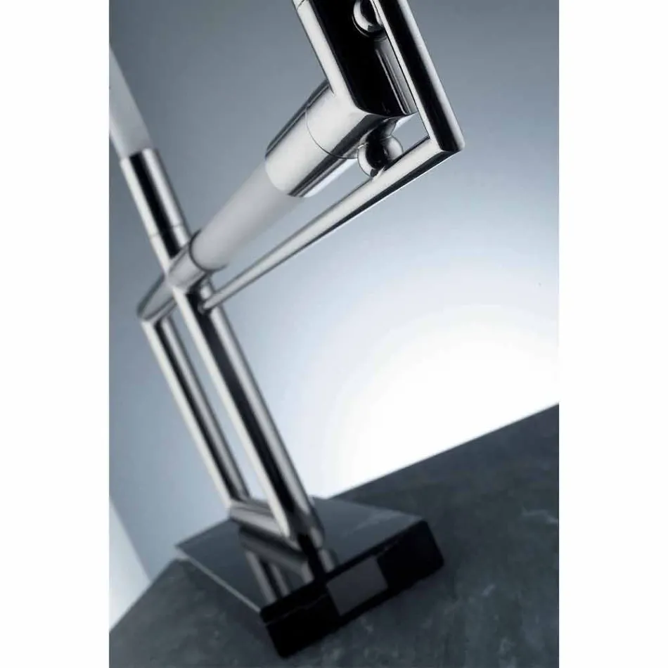 Tafellamp in messing en hars met marmeren voet Made in Italy - Quizza Viadurini