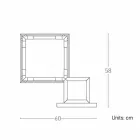 Tafellamp in messing en hars met marmeren voet Made in Italy - Quizza Viadurini