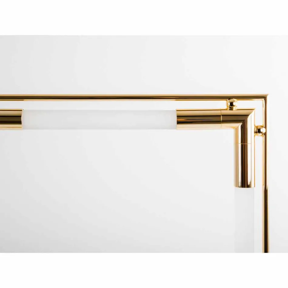 Tafellamp in messing en hars met marmeren voet Made in Italy - Quizza Viadurini