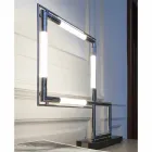 Tafellamp in messing en hars met marmeren voet Made in Italy - Quizza Viadurini