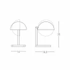 Tafellamp in messing met gouden of palladium afwerking Made in Italy - Adana Viadurini