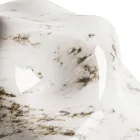 Tafellamp in donker messing en steenglas Made in Italy - Bottega Viadurini