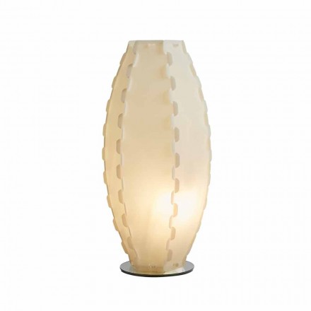 Tafellamp sandylex parel gemaakt in Italië Gisele, diam. 27 cm Viadurini