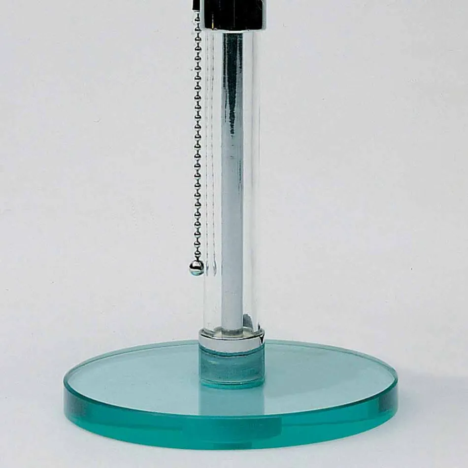 Glazen tafellamp met opalen kap Made in Italy - Dacca Viadurini