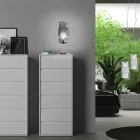 Tafellamp in handgeblazen glas in Venetië en metaal - Satomi Viadurini