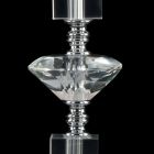 Lamp in transparante glazen tafel en cristallo Ivy, made in Italy Viadurini
