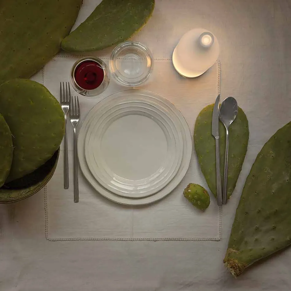 Led tafellamp in wit matglas modern design - fles Viadurini