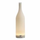 Led tafellamp in wit matglas modern design - fles Viadurini