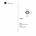 Hedendaagse tafellamp in gelakt staal, Ø48xH35 cm, Gabriella Viadurini
