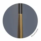 Moderne tafellamp in metaal, hout en organza Made in Italy - Boom Viadurini