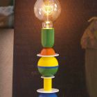Veelkleurige tafellamp Slide Otello made in Italy Viadurini