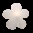 Modern design bloementafel of vloerlamp in wit plastic - Fiorestar Viadurini