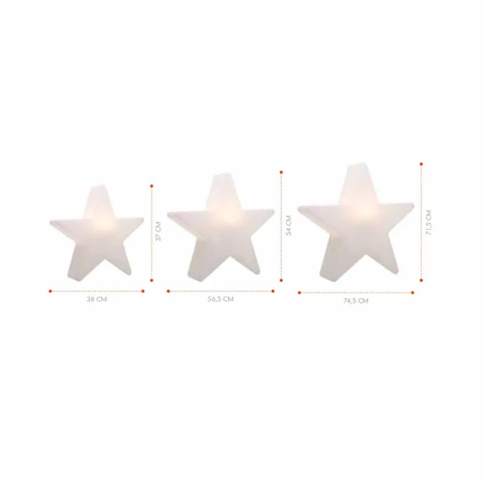 Polyethyleen Solar of LED Star Design Tafellamp - Ringostar Viadurini