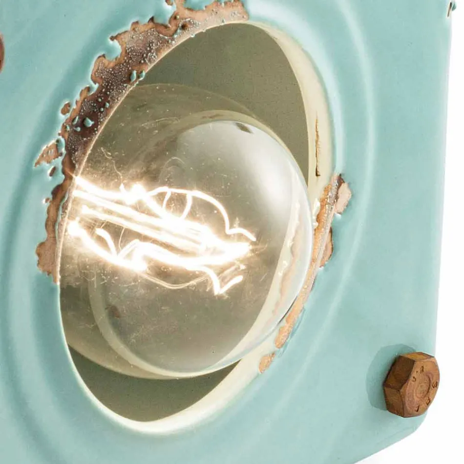 Lamp industriële stijl keramische tafel en ferro Valerie Viadurini