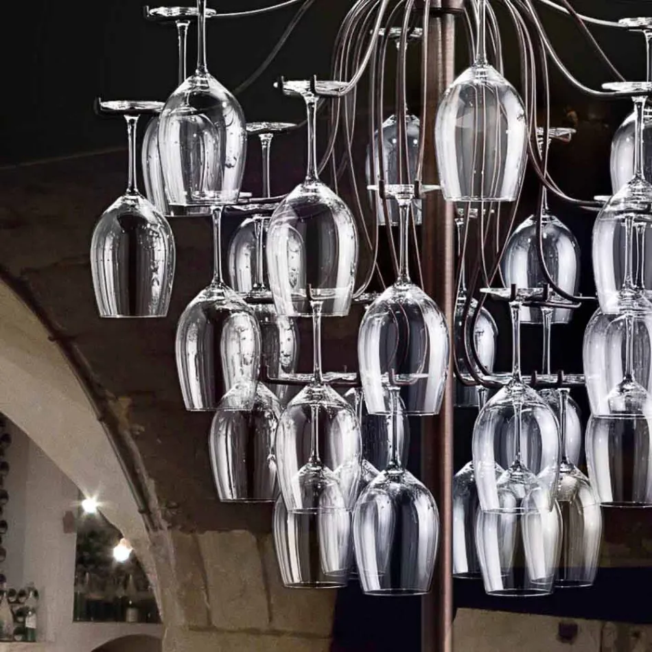 Floor lamp glazen vernietigde 30 Sauvignon Viadurini