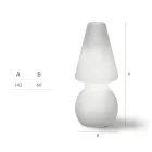 Led-vloerlamp in wit polyethyleen Made in Italy - Alvarez Viadurini