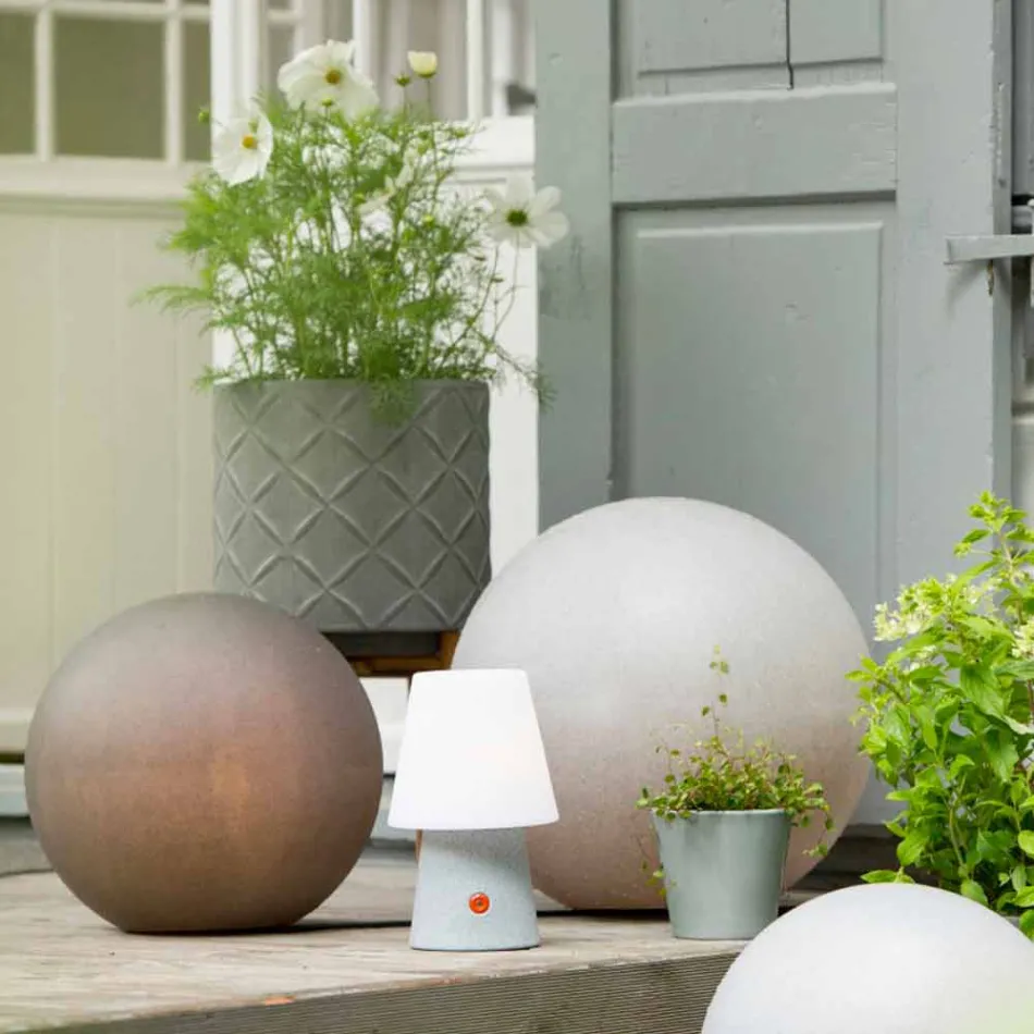 Vloerlamp op zonne-energie of LED rond gekleurd ontwerp - Globostar Viadurini